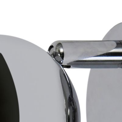 Patère spot GU10 7W GoodHome Roccheta chrome H.12 x Ø8 cm