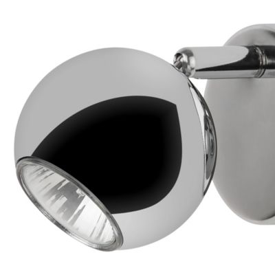 Patère spot GU10 7W GoodHome Roccheta chrome H.12 x Ø8 cm