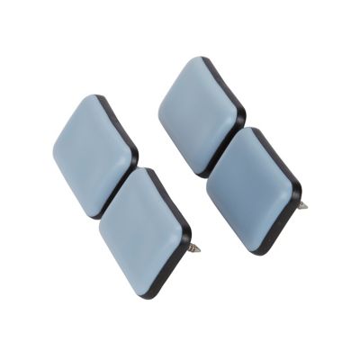 Patin à clouer Diall 35 x 24 mm x 4, noir + bleu/gris