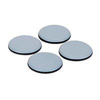 Patin auto-adhésifs Diall 50 mm x 4, blanc + gris/bleu