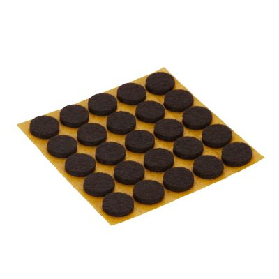 Patin en feutre auto-adhésifs Diall 13 mm x 25, marron
