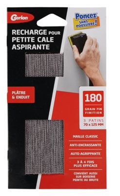 Patin pour petite cale aspirante grain fin, 3 pièces
