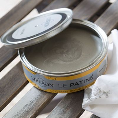 Patine boiseries Libéron effet métallisé argent pur 0,15L