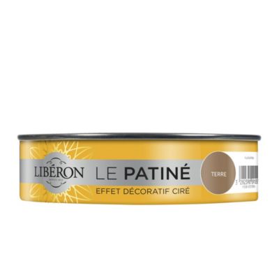 Patine boiseries Libéron effet métallisé terre 0,15L