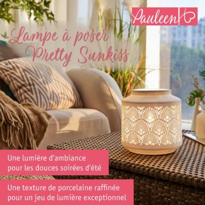 Paulmann Pauleen Lampe à poser Pretty Sunkiss E14 max. 20W Blanc dépoli