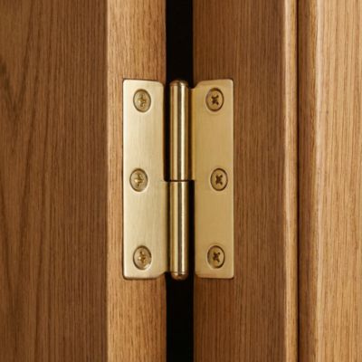 Paumelle nickelée 60 x 40 mm droite vendue par 2
