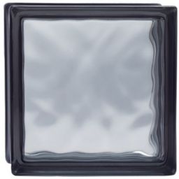 Pavé de verre Nuage gris 19 x 19 cm, ép.80 mm