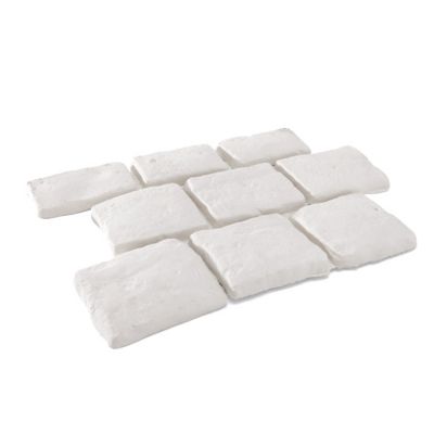 Pavage ancien lisse blanc 52,5 x 42,5 cm, ép.2 cm