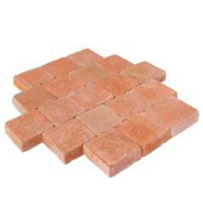 Pavé béton saumon 15 x 15 cm, ép.6 cm (vendu au m²)