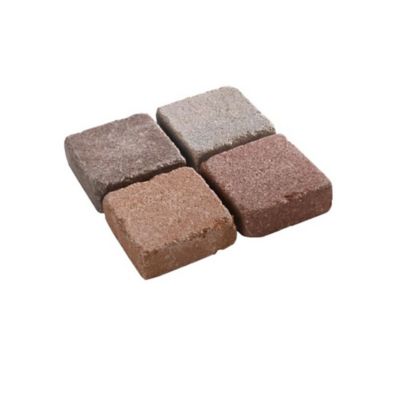 Pavé Blooma Antinéa nuancé brun 10 x 10 cm, ép.3,7 cm
