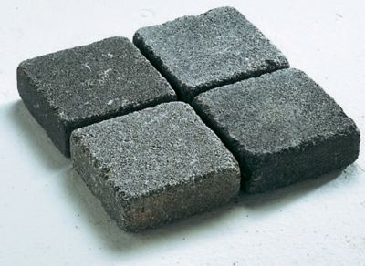 Pavé Blooma Antinéa nuancé gris 10 x 10 cm, ép.3,7 cm