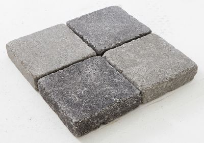 Pavé Blooma Antinéa nuancé gris 18,5 x 18,5 cm, ép.5 cm