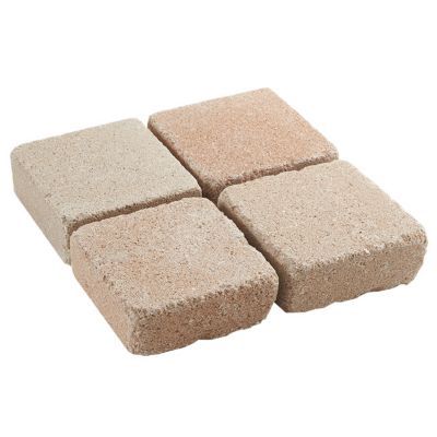 Pavé Blooma Antinéa nuancé saumon 13 x 13 cm, ép.5 cm
