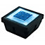 Pavé extérieur solaire encastrable Lumihome 4 LEDs bleues 10 x 10 cm