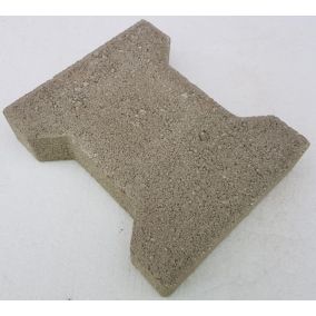 Pavé H béton gris 20 x 16 cm, ép.45 mm