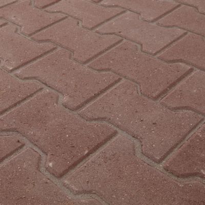Pavé H rouge 19,8 x 16,5 cm, ép.4,5 cm