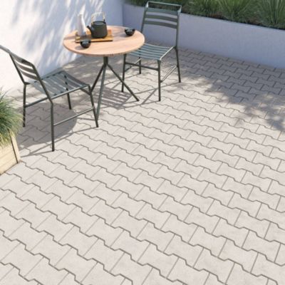 Pavé I béton gris 19,8 x 16 cm, ép.45 mm
