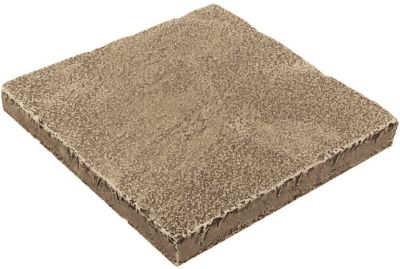 Pavé pierre naturelle vieillie marron 20 x 20 cm, ép.2 cm