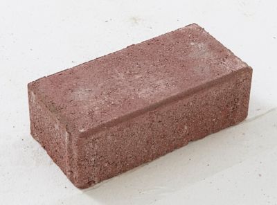 Pavé rouge 10 x 20 cm, ép.6 cm