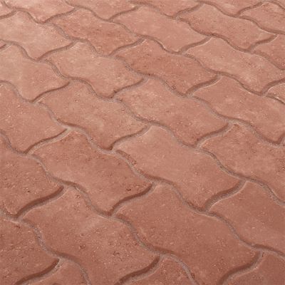 Pavé S rouge 19,7 x 9,7 cm, ép.4,7 cm