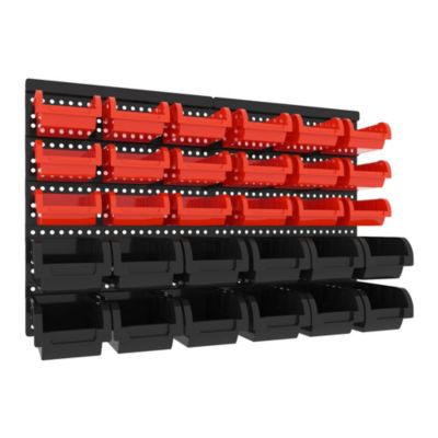 Peg Small - Panneau mural porte-outils 64x41 cm avec 30 boîtes de rangement empilables
