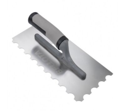 Peigne en acier inoxydable demi-lune château  10 mm manche bi-matiere - 5874-10R-BIM-INOX - BELLOTA