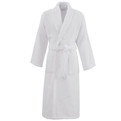 Peignoir éponge homme-femme col châle 400 g/m² Blanc M STUDIO