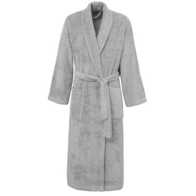 Peignoir éponge homme-femme col châle 400 g/m² Gris Perle L STUDIO
