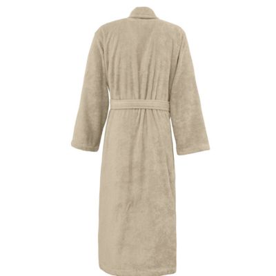 Peignoir éponge homme-femme col châle 400 g/m² Sable L STUDIO