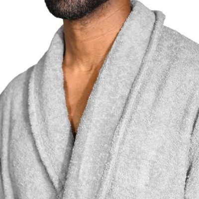 Peignoir éponge homme-femme col châle 400 g/m² Sable L STUDIO
