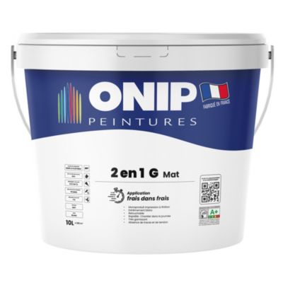 PEINTURE 2 EN 1 MAT (IMPRESSION ET FINITION) 10L - ONIP