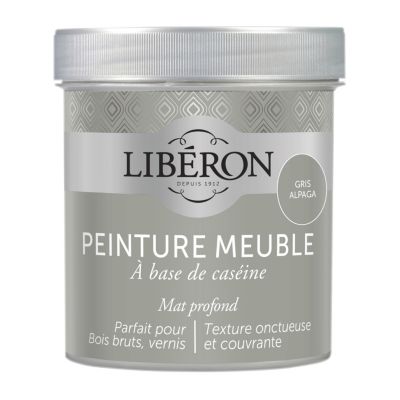Peinture à base de caséine meubles Libéron gris alpaga mat 500ml
