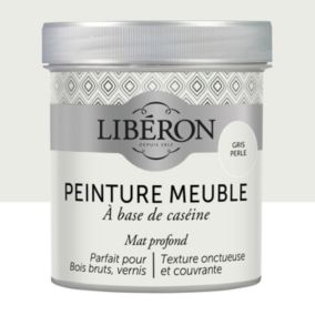 Peinture à base de caséine meubles Libéron gris perle mat 500ml