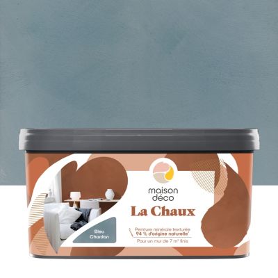 Peinture Tollens Intérieur Satin 2L - Bleu Chardon - Murs Et Boiseries