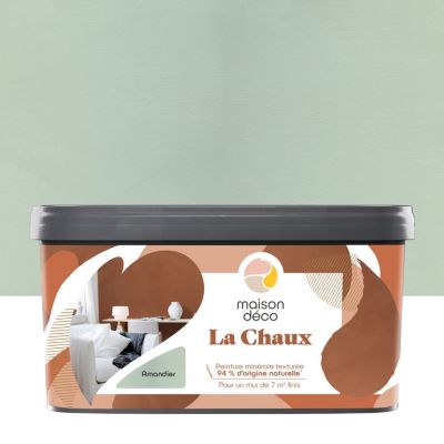 Peinture à effet décoratif Maison Déco La Chaux vert amandier 2,5L