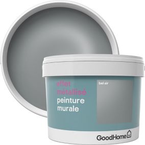 Peinture à effet métallisé GoodHome argent Bel Air 2L