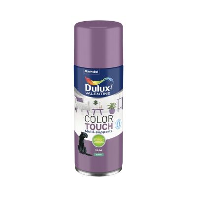 Peinture aérosol Color Touch multi supports Dulux Valentine satin ivoire 400ml main image 1
