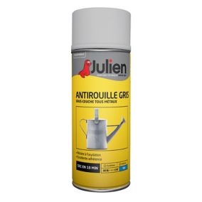 Peinture aérosol antirouille Julien mat gris 400ml
