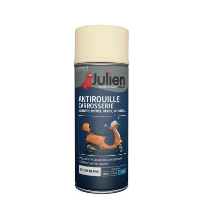 Peinture aérosol antirouille spécial carrosserie Julien mat blanc 400ml