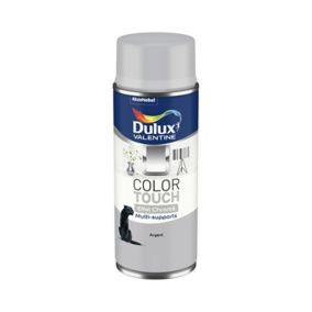 Peinture aérosol Color Touch multi supports Dulux Valentine effet chrome argent 400ml