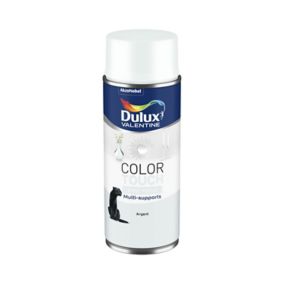 Peinture aérosol Color Touch multi supports Dulux Valentine effet métal argent 400ml