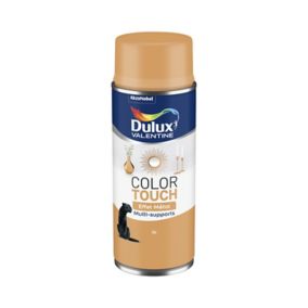 Peinture aérosol Color Touch multi supports Dulux Valentine effet métal or 400ml