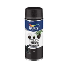 Peinture aérosol Color Touch multi supports Dulux Valentine effet sablé noir 400ml