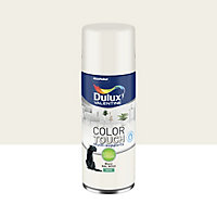 Peinture aérosol Color Touch multi supports Dulux Valentine satin blanc 400ml