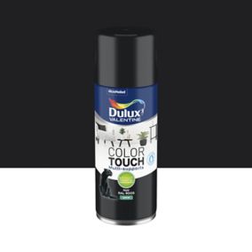 Peinture aérosol Color Touch multi supports Dulux Valentine satin noir 400ml