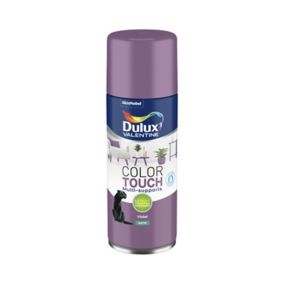 Peinture aérosol Color Touch multi supports Dulux Valentine satin violet 400ml