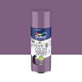 Peinture aérosol Color Touch multi supports Dulux Valentine satin violet 400ml