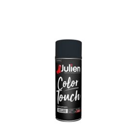 Peinture aérosol Color Touch multi supports Julien brillant noir RAL 9005 400ml