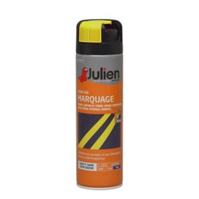 Peinture aérosol de marquage multi supports Julien fluo jaune 500ml