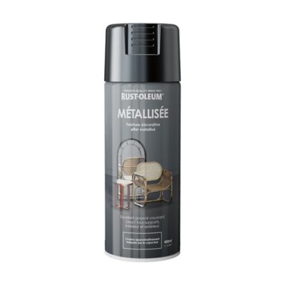 Peinture aérosol effet métallisé Rust-Oleum fonte 400ml